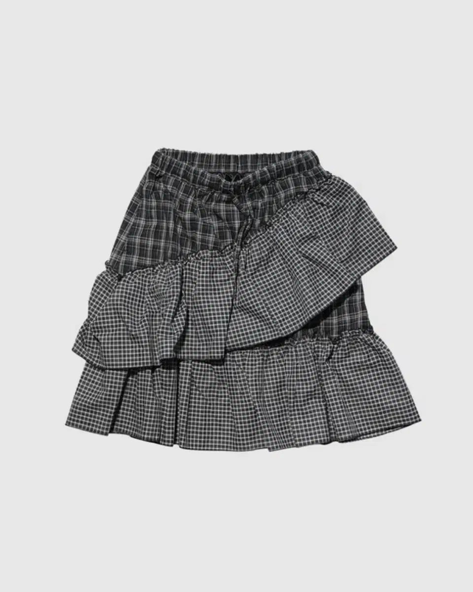 インアンド羊下ウール CHECK スカート