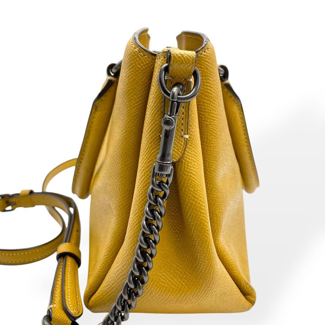 HIGH CLASS ハイクラス 2way ハンドバッグ ショルダー イエロー HIGH CLASS ハイクラス 2way ハンドバッグ ショルダー イエロー