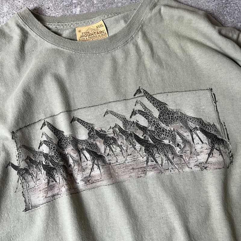 90s 00s キリン アニマルTシャツ 古着 ヴィンテージ アニマル 動物 90s 00s ビンテージ キリン Tシャツ アニマル 古着 レア オールド