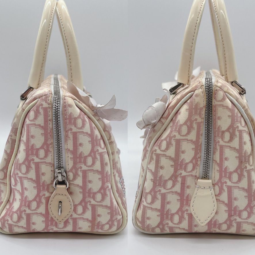 ディオール Dior ピンク ハンドバッグ フラワ Lady Dior [中古] ディオール レディディオール MY ABCDIOR