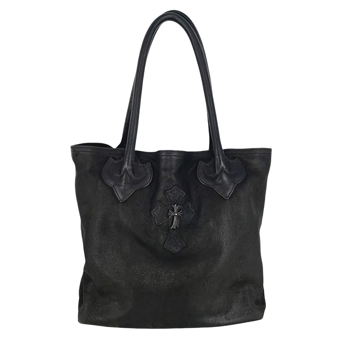 クロムハーツ FS TOTE/FSトート クロスパッチ付きレザートートバッグ