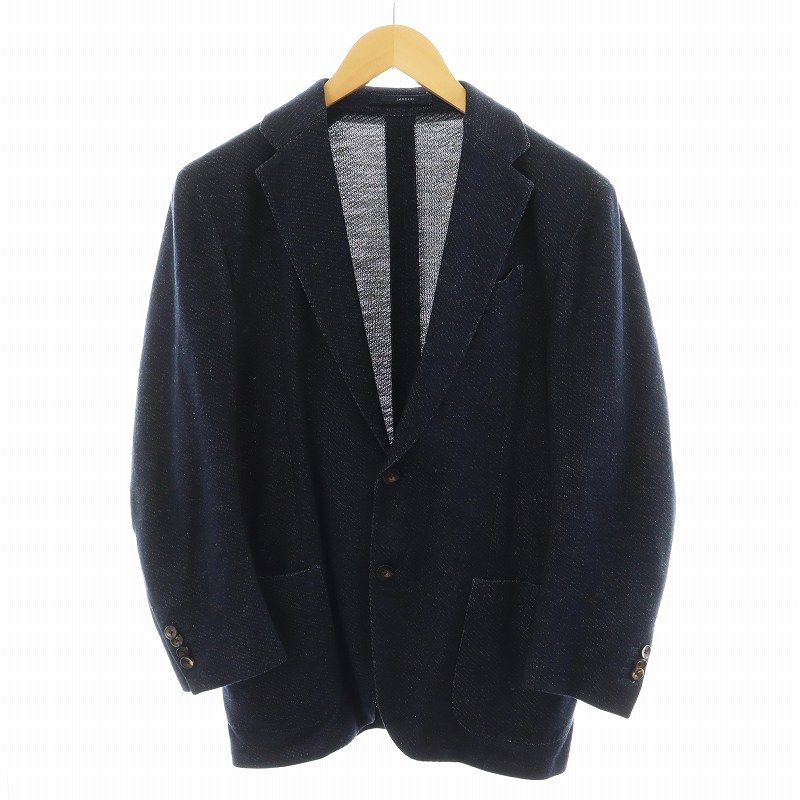 ラルディーニ LARDINI テーラードジャケット シングル 段返り3B 麻 