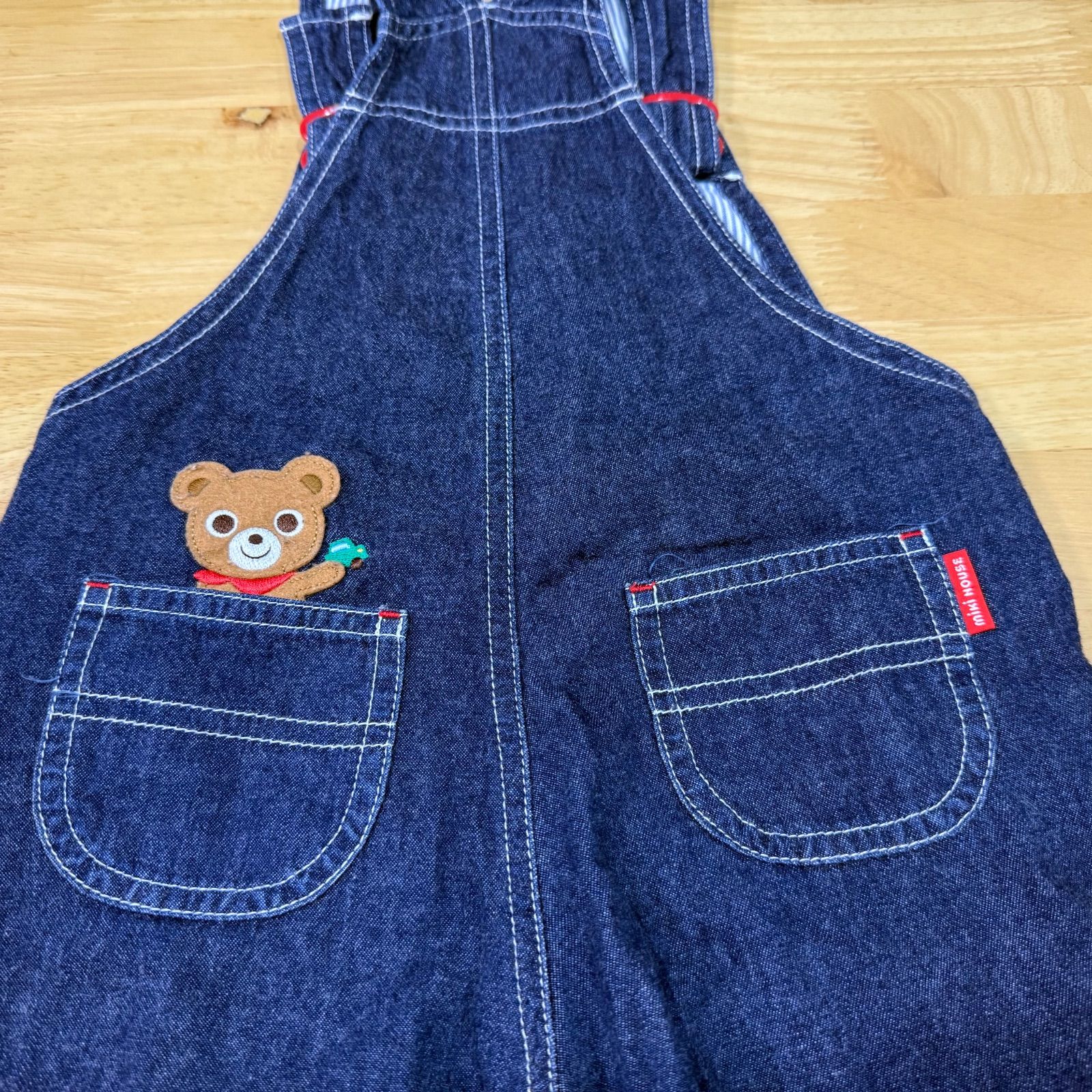 ミキハウスオーバーオール◎美品◎サイズ80〜90 - メルカリ