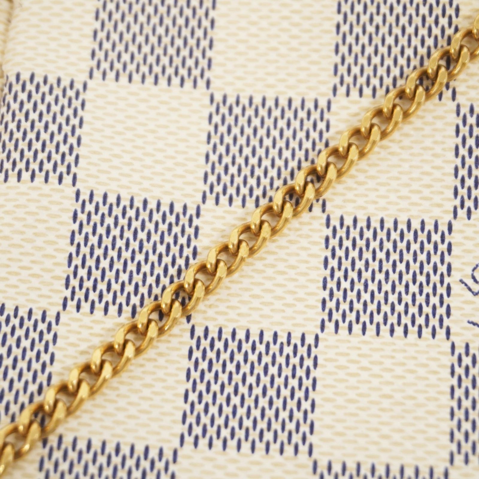 ルイ ヴィトン Louis Vuitton ルイ ヴィトン ポーチ ダミエ アズール ミニポシェットアクセソワール N58010 ホワイトレディース DECORATOM_COM_BR