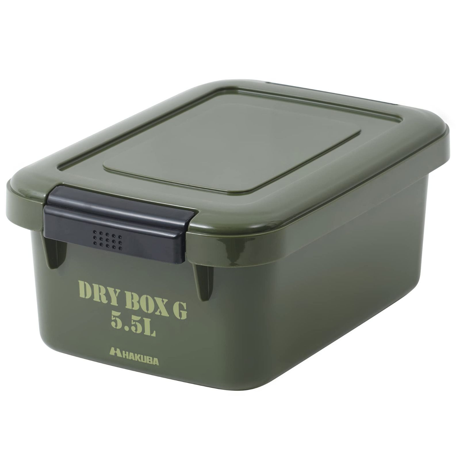 湿気対策 カビ対策 33615 スタッキング可能 DBG55OVD グリーン 乾燥剤付属 5.5L ドライボックスG 日本製 防湿保管ケース HAKUBA 防湿庫 ハクバ