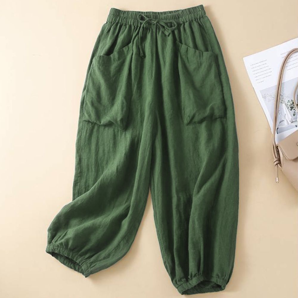 ダークグリーンサルエルパンツ （オンライン ショップ 安い