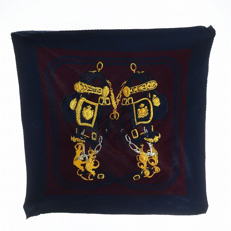 HERMES/エルメス カレ90 式典用馬勒 シルク スカーフ g_010 HERMES/エルメス カレ90 式典用馬勒 シルク スカーフ g_010