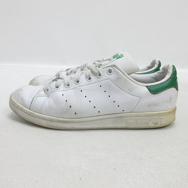 Q□【25.5cm】アディダス/ADIDAS スタンスミス M20324 レザースニーカー□白・緑MENS/32【中古】 - メルカリ