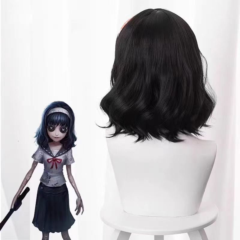 Identity V コスプレウィッグ 夢の魔女 川上富江の信徒 ナチュラルウェーブ カチューシャ付き