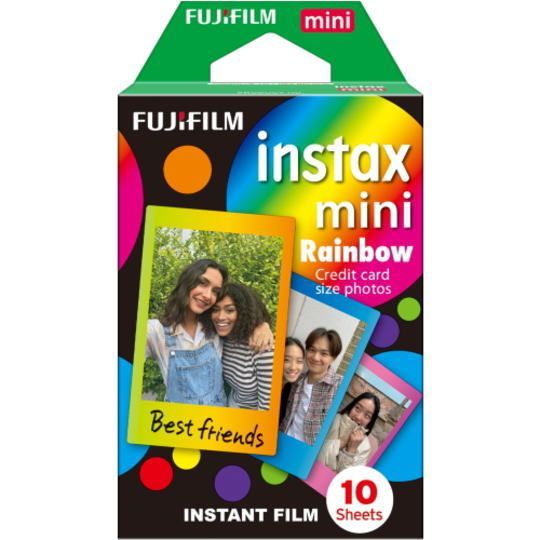 30本セット FUJIFILM フジフィルム チェキフィルム絵柄フィルム レインボー INSTAX MINI RAINBOW WW 1