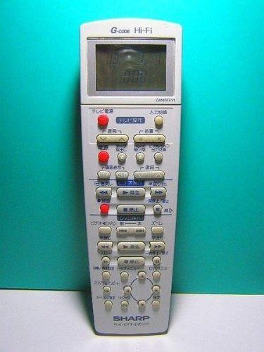 シャープ ビデオ DVD CDリモコン GA143TEV1
