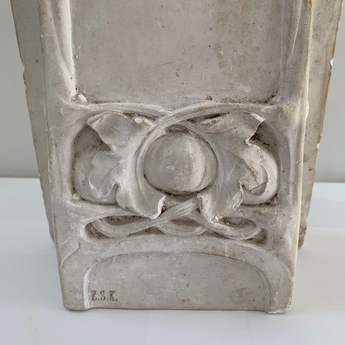 大理石 レリーフ オブジェ【アンティーク】壁貼り付け用穴4ヶ所あり (961)