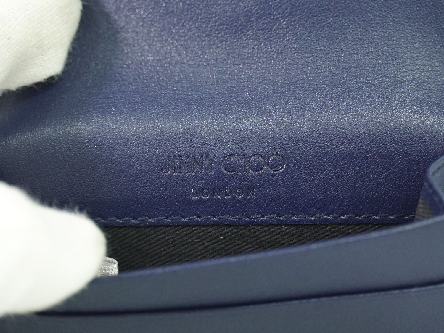 Jimmy Choo スタースタッズ 名刺入れ　新品未使用 ジミーチュウスタースタッズ 名刺入れ 黒 シルバー金具 ユニ