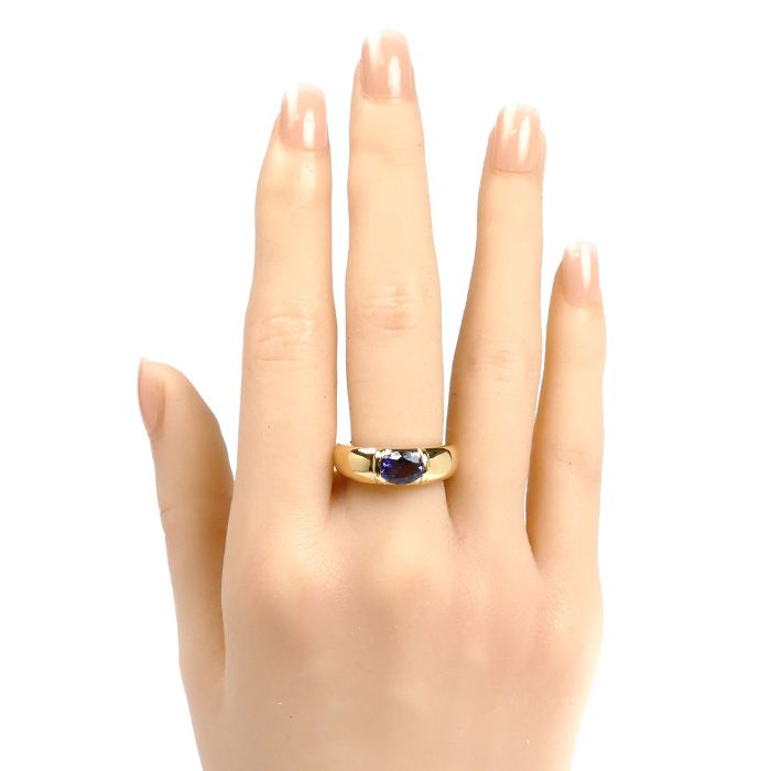 Chaumet ショーメ K18YG イエローゴールド ジョイア リング 指輪 アイオライト 11号 10.2g レディース FORTGASGNV_COM_BR