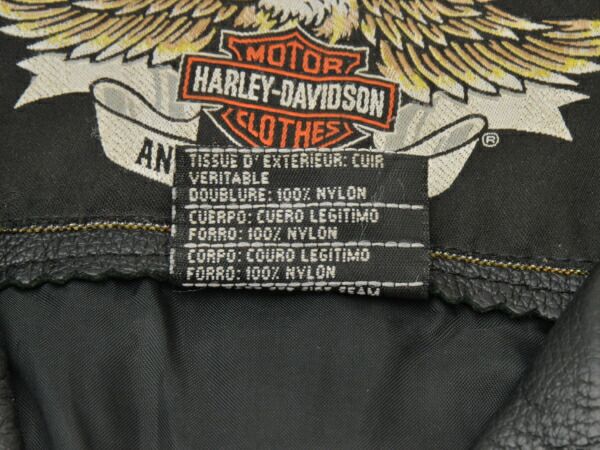 ハーレーダビッドソン Harley-Davidson ライダース ジャケット AN