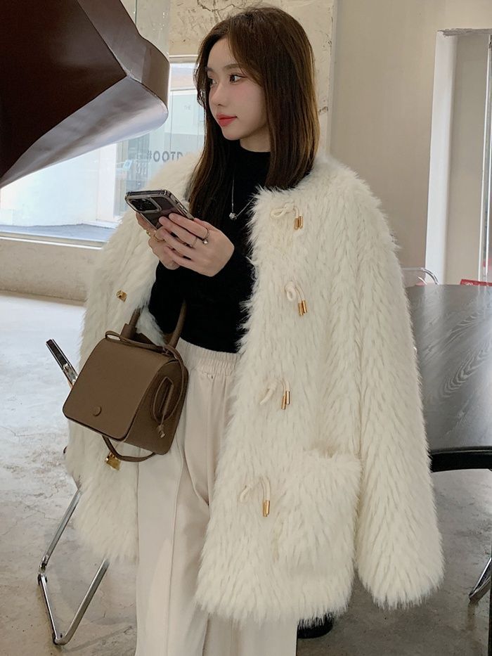 ファーコート ボアブルゾン