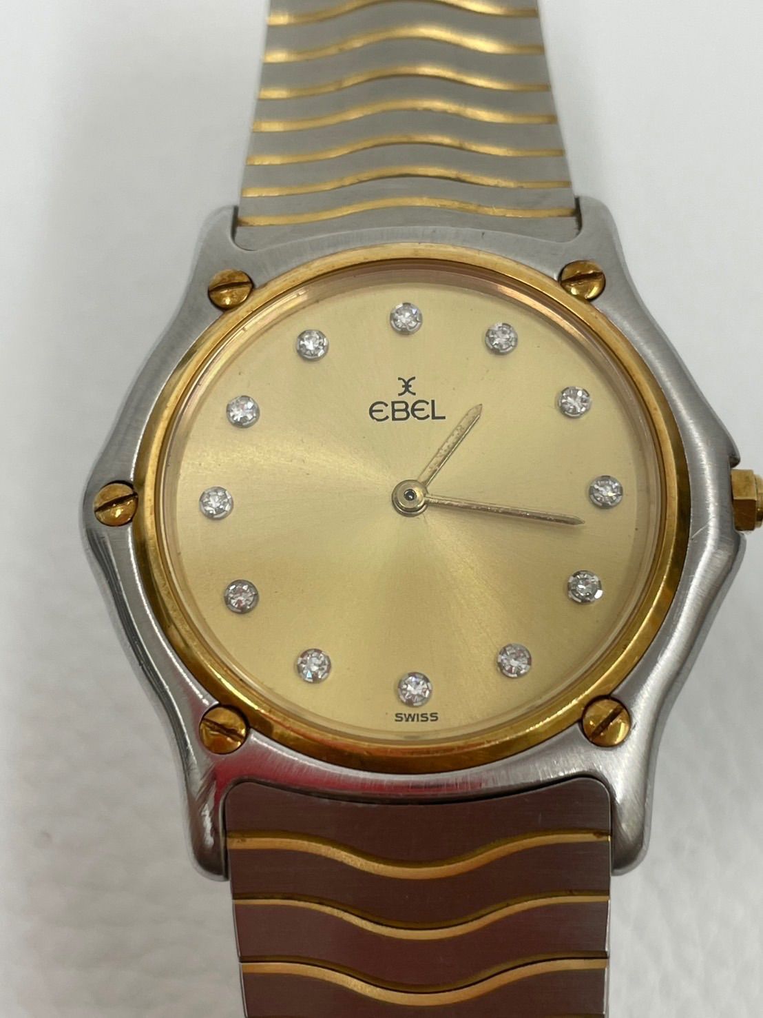 エベル EBEL 腕時計 181909 12P 希少モデル ゴールド×シルバー