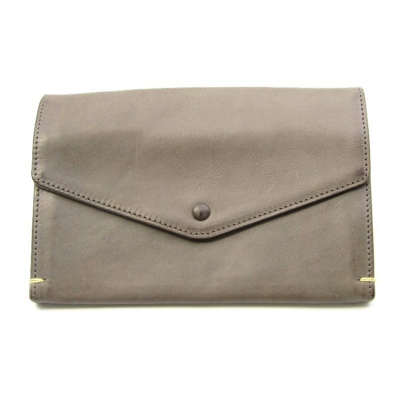 ARTS-SCIENCE アーツアンドサイエンス 長財布 4 pocket purse 093 P056 815-05-009 牛革 グレー 24004350