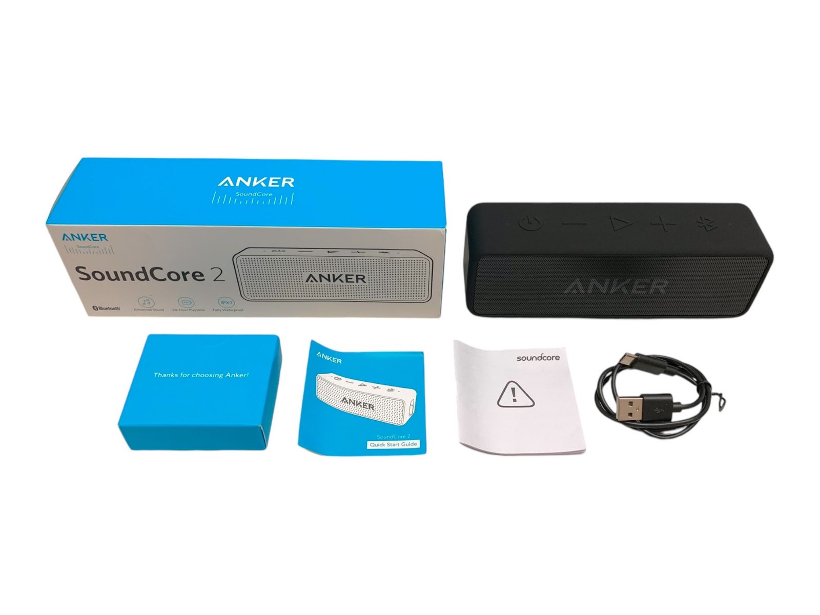 ANKER (アンカー) SoundCore2 ワイヤレススピーカー A3105 ブラック 黒 家電/091