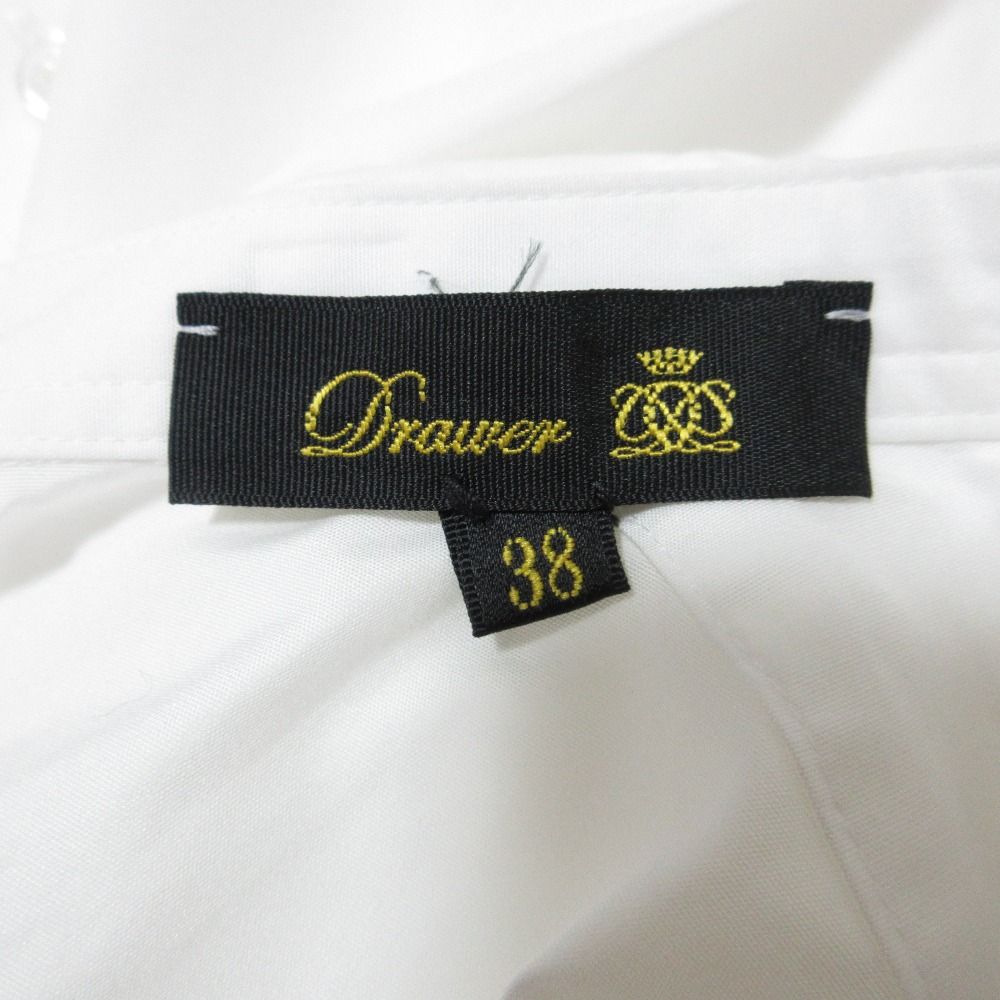良品 Drawer ドゥロワー ロングスリーブ コットンタックブザムバックリボンブラウス サイズ38 ホワイト レディース 古着 中古 良品 Drawer ドゥロワー ロングスリーブ コットンタックブザム