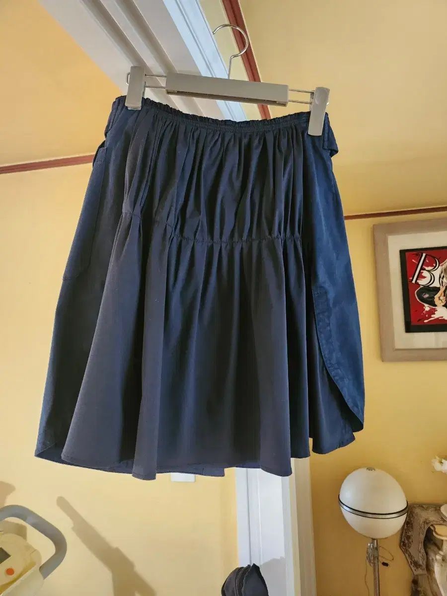 プラダ ネイビー COLOR ベルト スカート