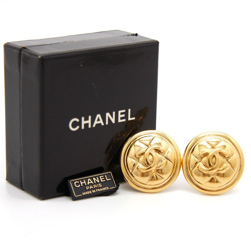 良品 】CHANEL シャネル イヤリング ヴィンテージシャネル ココマーク