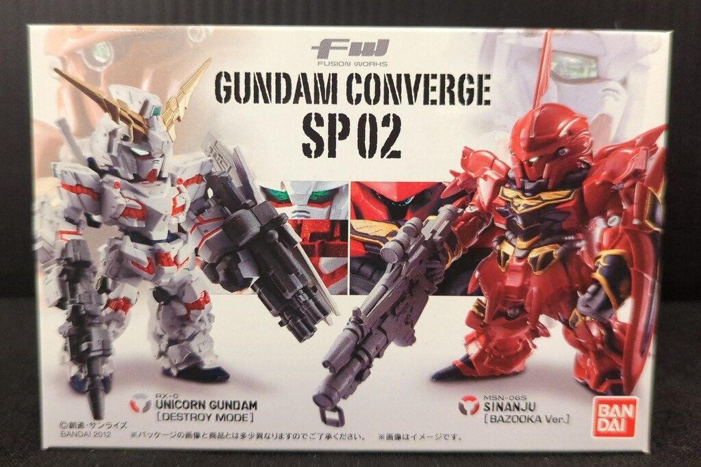 GUNDAM CONVERGE SP 02 ユニコーンガンダムとシナンジュ GUNDAM CONVERGE SP 02 ユニコーンガンダムとシナンジュ（FW