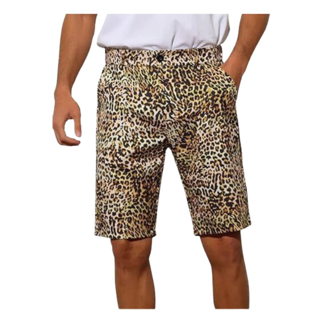 クイックドライ アニマルプリント ショートパンツ MENS カモフラージュ リバーシブル ショートパンツ