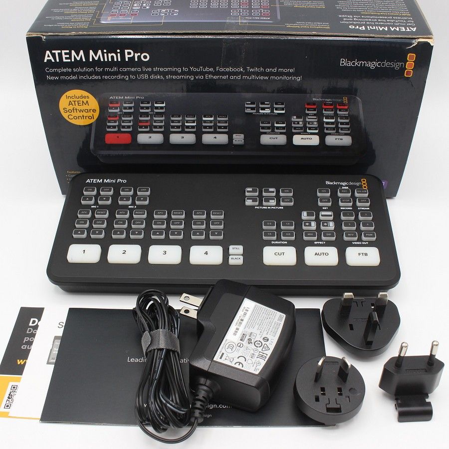 Blackmagic Design ATEM Mini Pro ライブプロダクションスイッチャー ブラックマジックデザイン BMD 本体