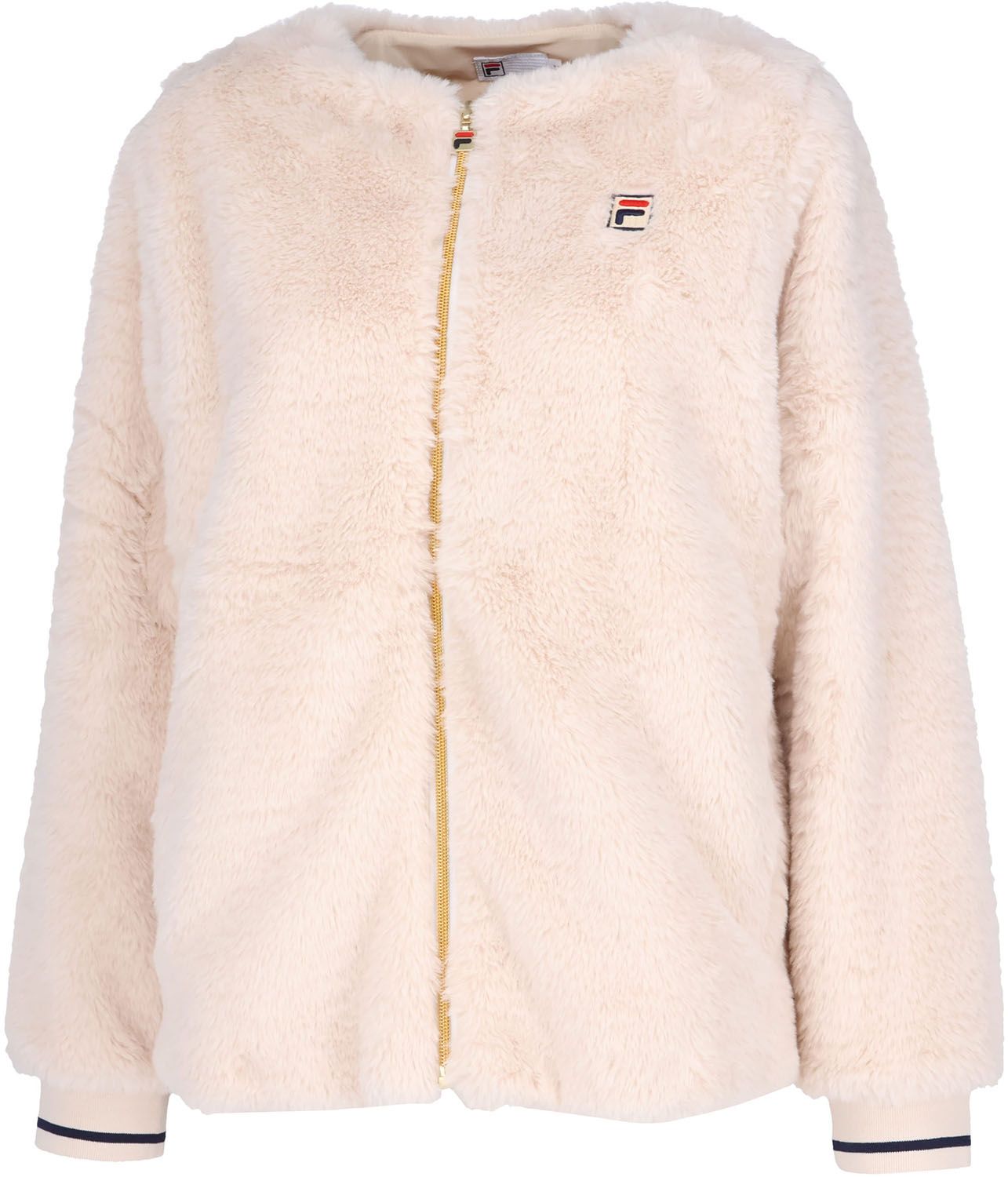 フィラ FILA テニス フルジップジャケット レディース ウィメンズ 女性 大人 長袖 アウター 上着 ジャージ トップス ウェア ロゴ ワンポイント ファー 手触り もこもこ 部活動 EL0253 04Z グレー