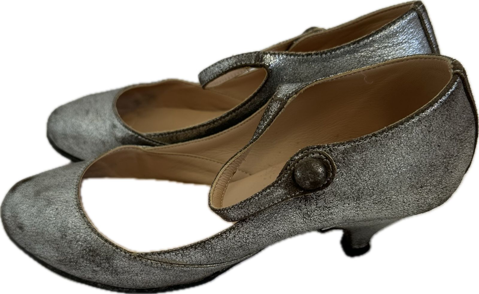 z1379 repettoレペット ストラップパンプス シルバー レディース