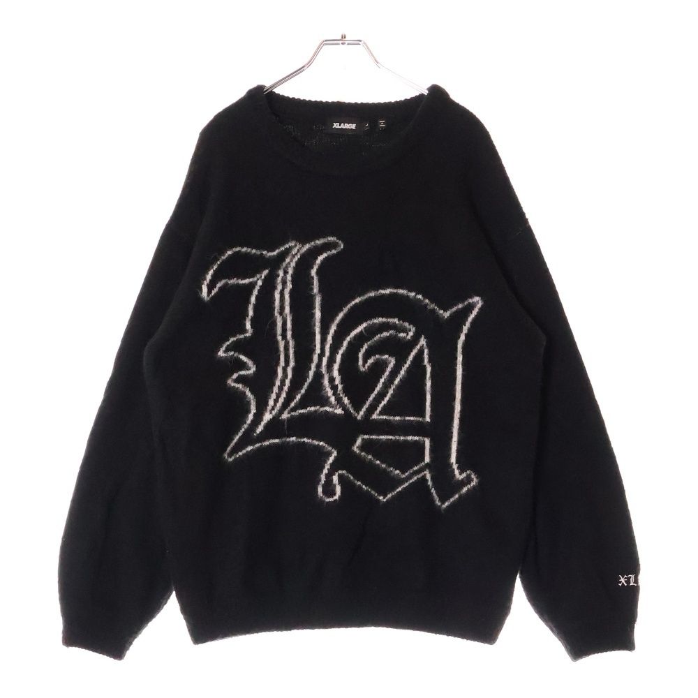 X-LARGE (エクストララージ) OLD ENGLISH MOHAIR CREWNECK KNIT