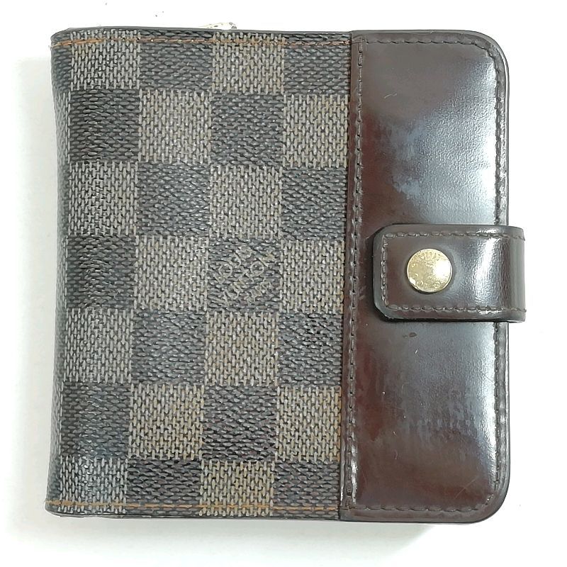 LOUIS VUITTON ダミエ N61668 コンパクト ジップ 2つ折り財布