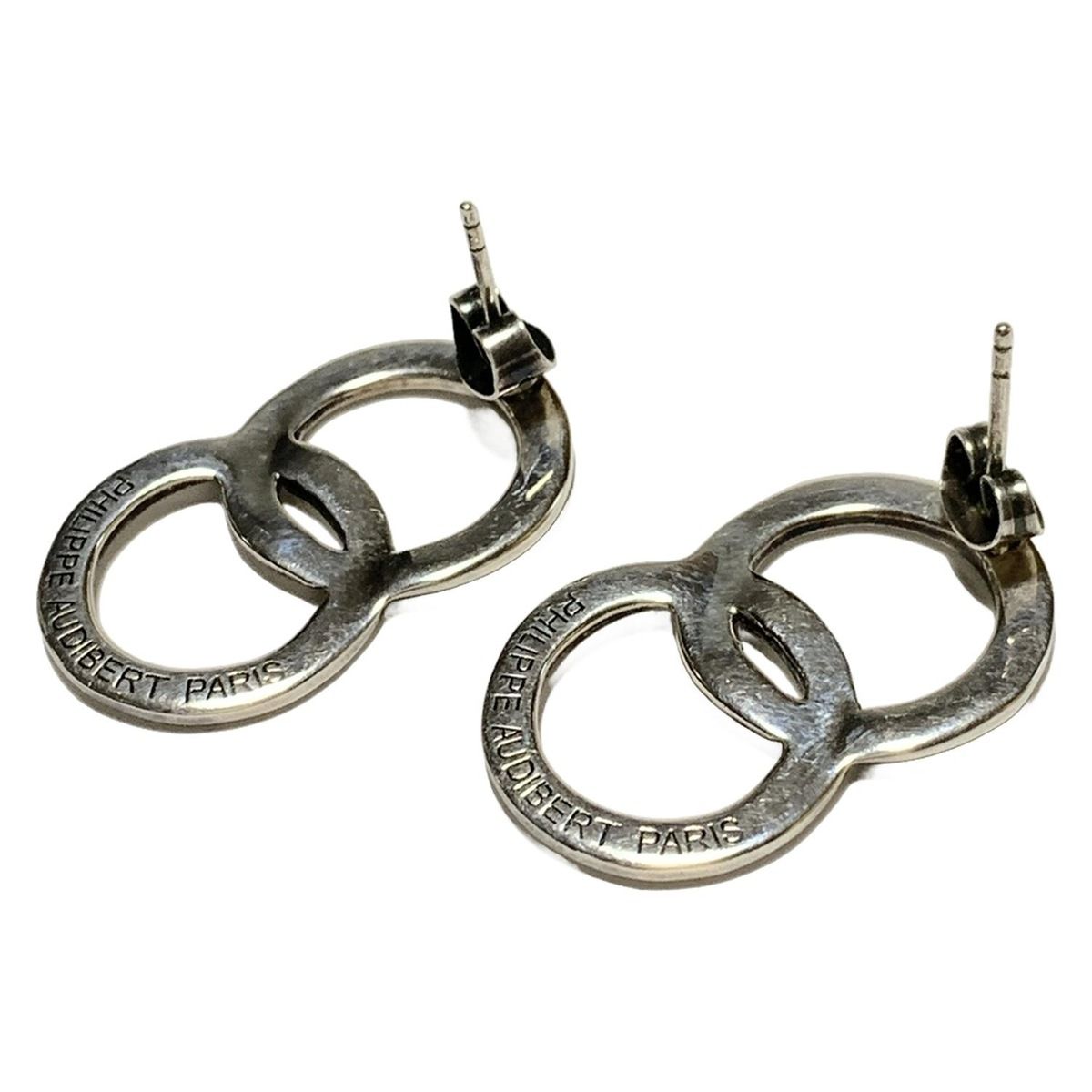 PHILIPPE AUDIBERT OVAL SILVERGOLDピアス　　パリ PHILIPPE AUDIBERT OVAL SILVERGOLDピアス パリ 別注】PHILIPPE