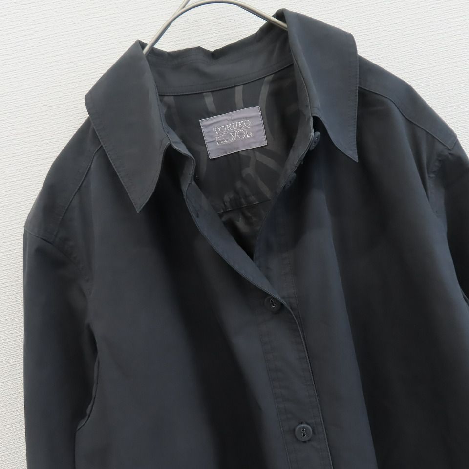 TOKUKO 1er VOL　コート　ブラック トクコマエダ（TOKUKO 1er VOL）スタンドカラーショートコート