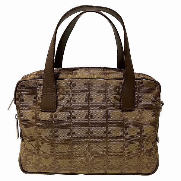 シャネル Chanel ニュートラベルライン カーキ×ブラウン バッグ 