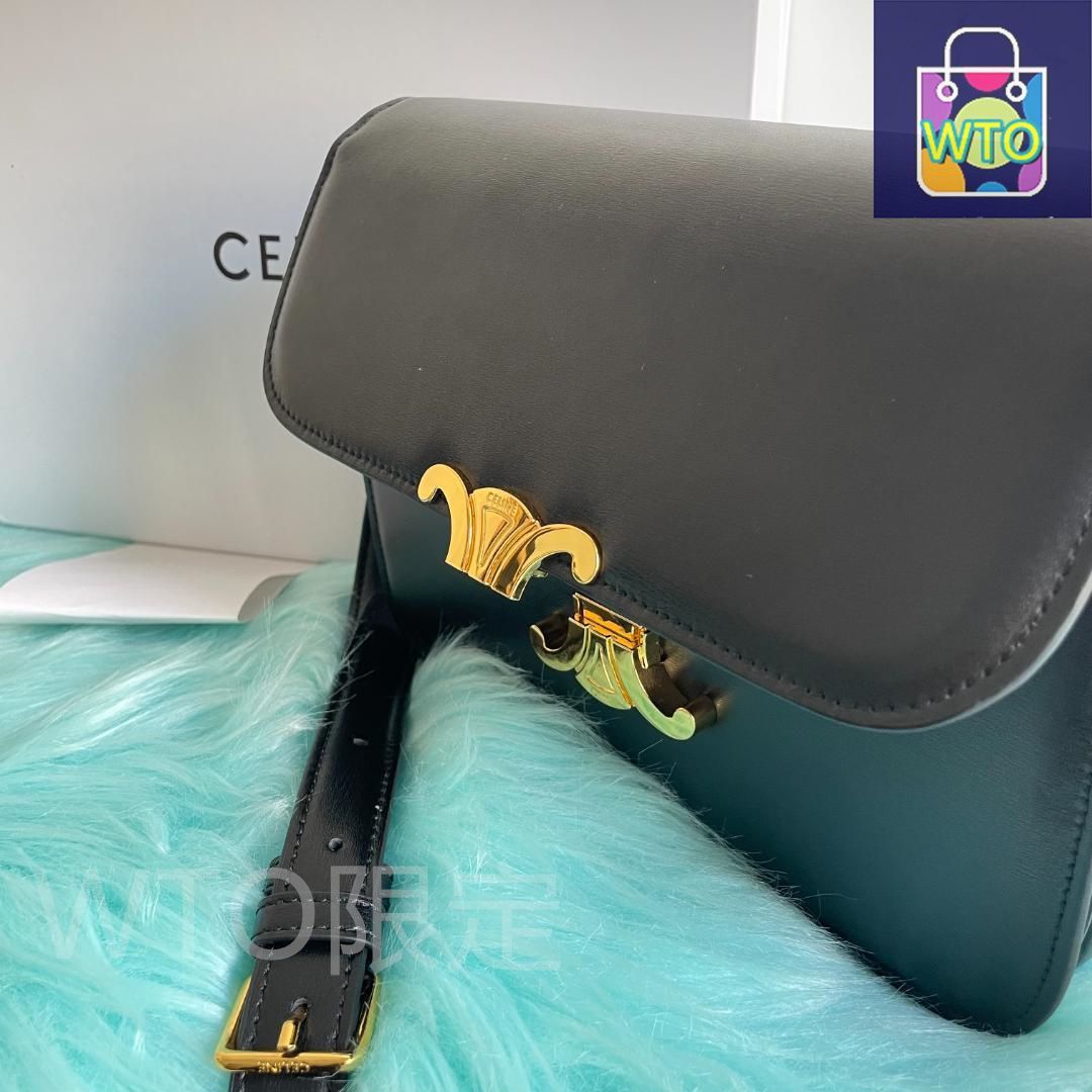 ＊CELINE＊トリオンフ ショルダーバッグ 関税・送料込み 関税込み】チェーン付きクラッチ キュイル トリオンフ (CELINE