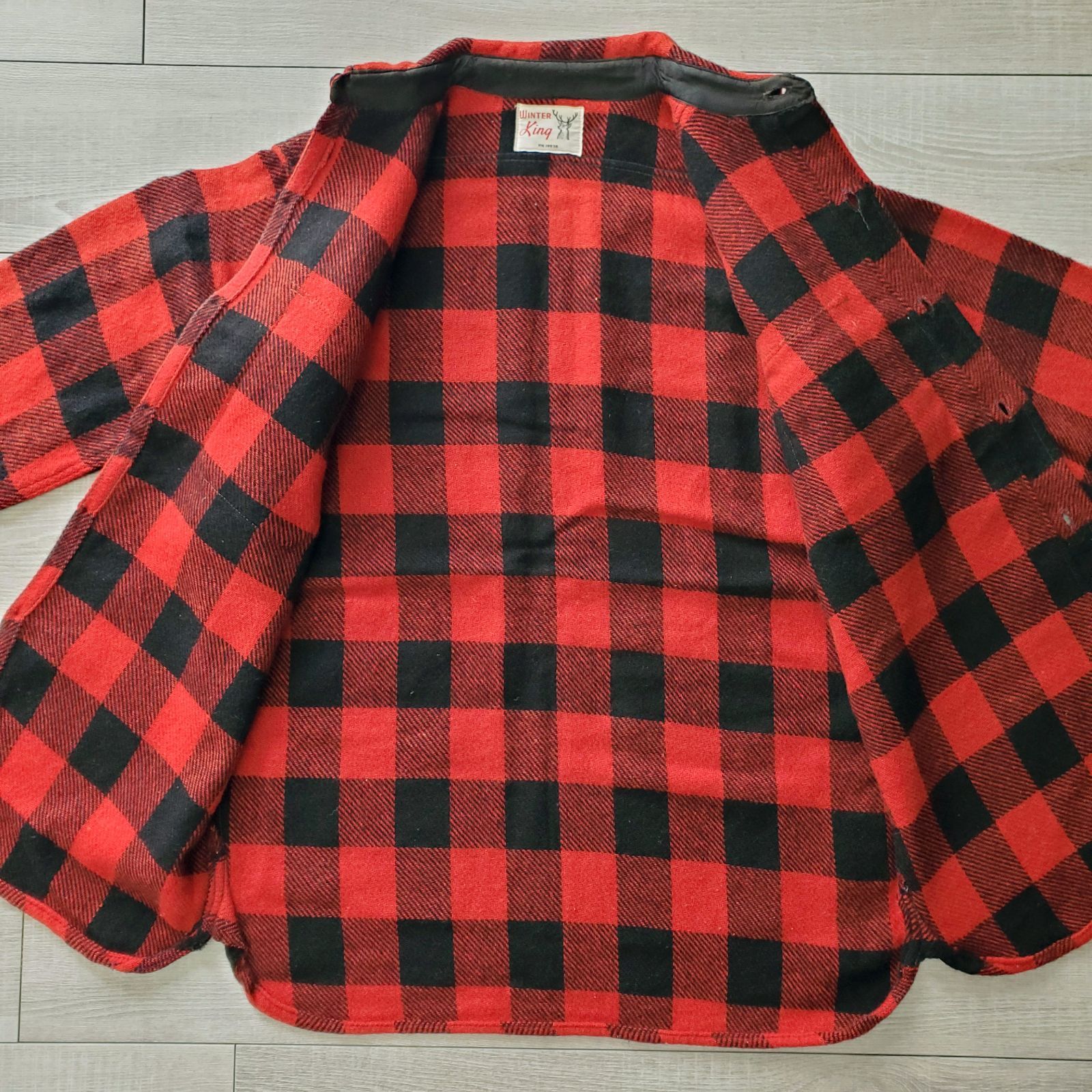 60sレアタグ WINTER KING ネルシャツ マチ付き ウィンターキング レアタグ WINTER KING ネルシャツ マチ付き ウィンターキング L Winter