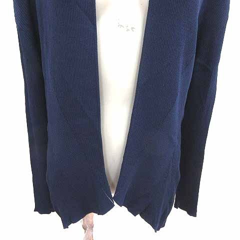 【オシャレ⭐NARA CAMICIE】紺　カーディガン　サイズ1 ナラカミーチェ NARA CAMICIE カーディガン ニット 前開き 長袖