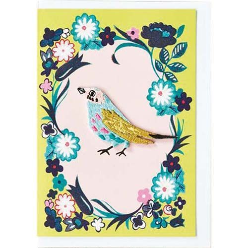 まとめ エルコミューン グリーティングカード ペトラボーズ 輸入グリーティングカード Patch Card Bird Flower YGC-045 ×15セット
