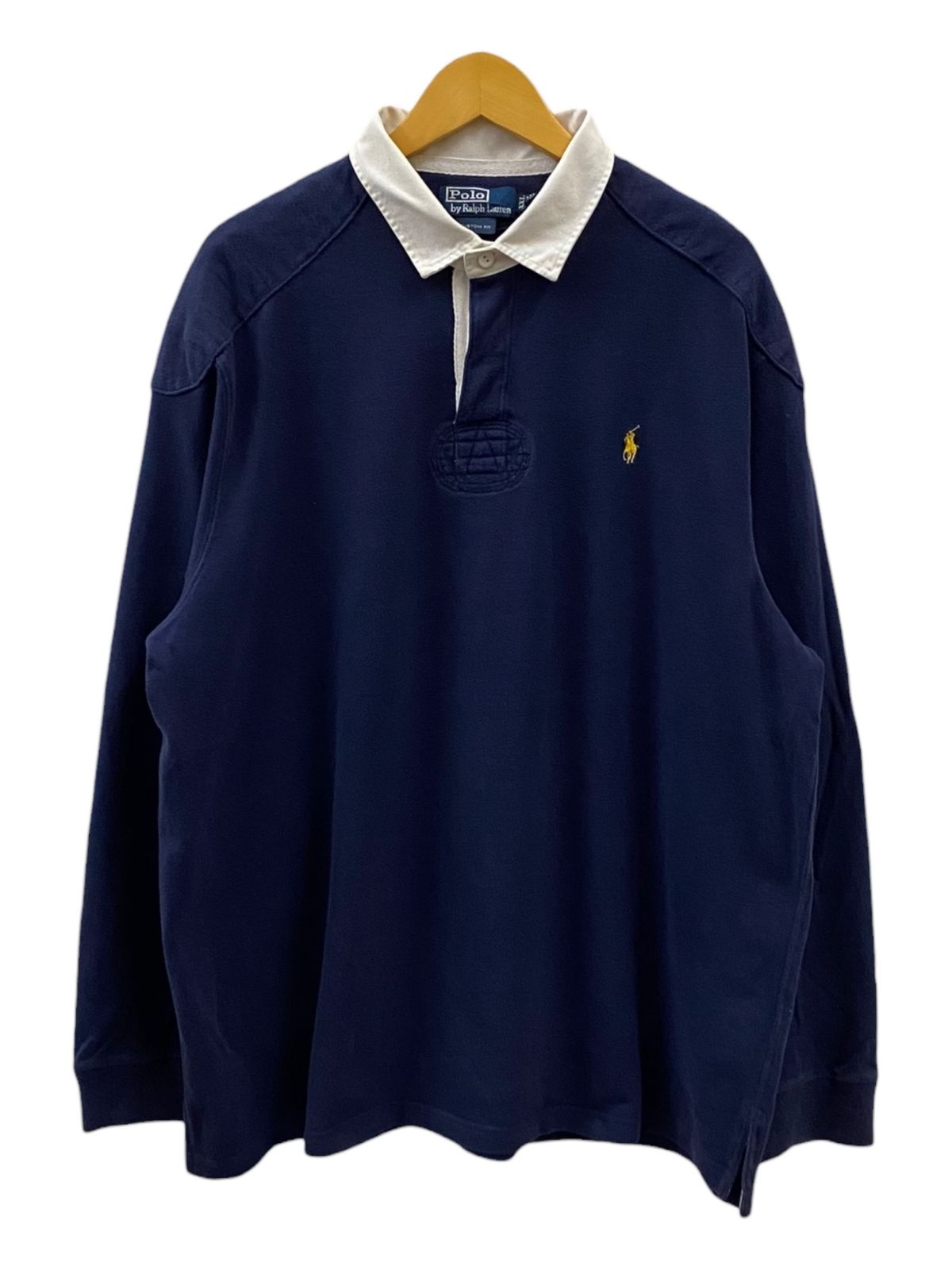 POLORALPH LAUREN (ポロラルフローレン) ラガーシャツ 無地 胸部刺繡