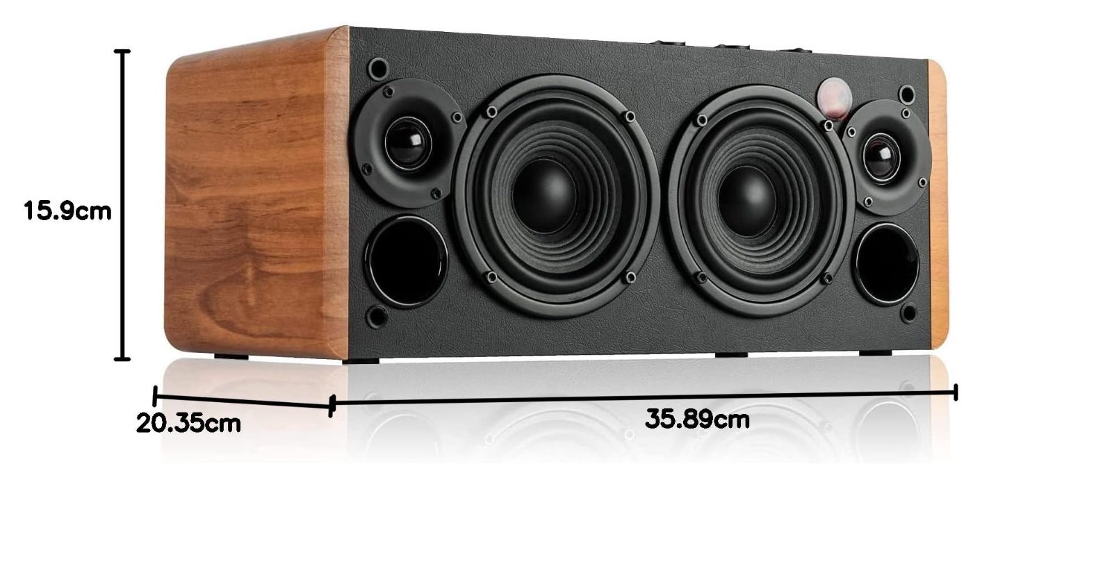 Edifier D12 Bluetooth 5.0 ブックシェルフスピーカー小型 -