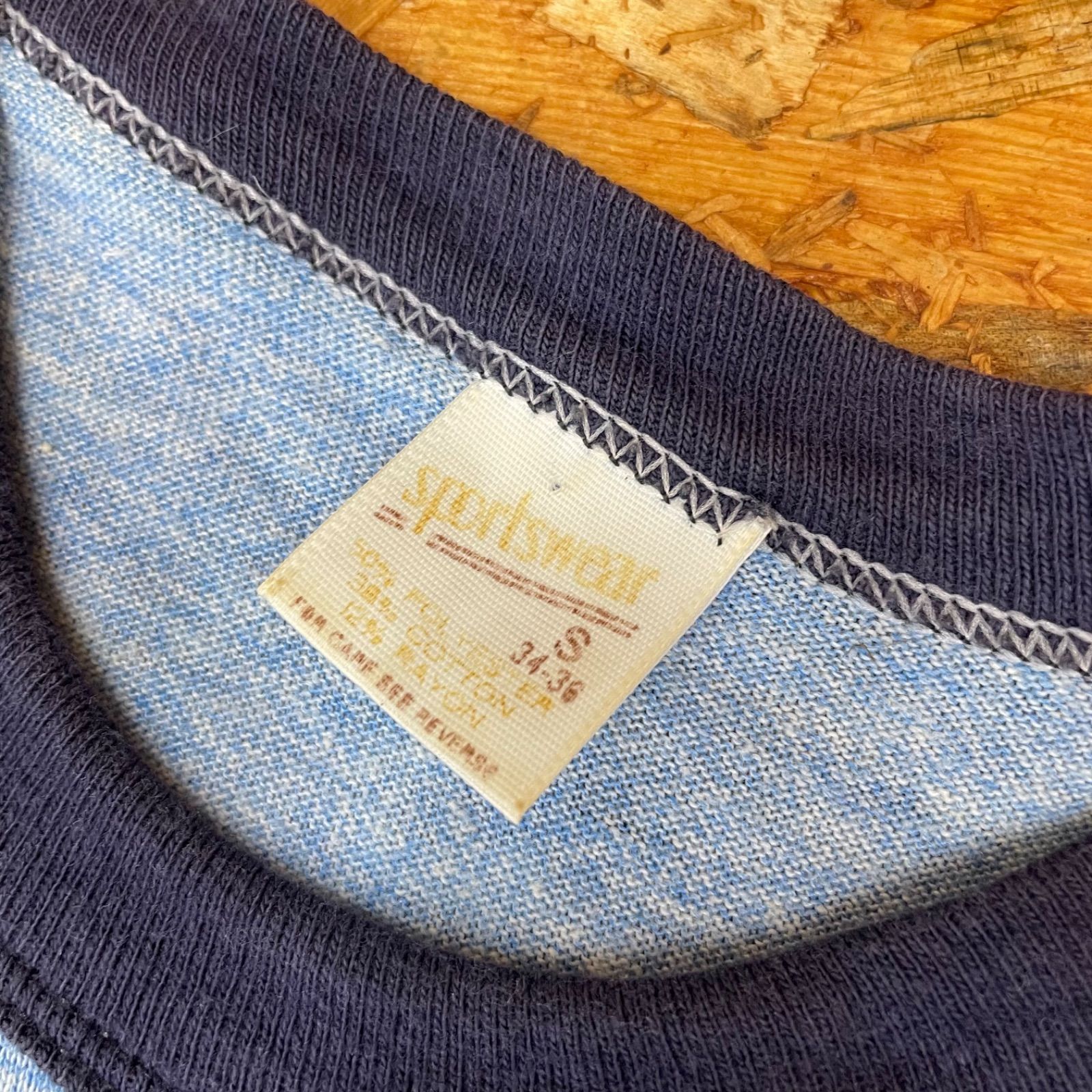 70s USA製 sportswear リンガーTシャツ S 旧タグ 半袖 US古着 70 70s USA製 sportswear リンガーTシャツ S 旧タグ 半袖 US古着 70