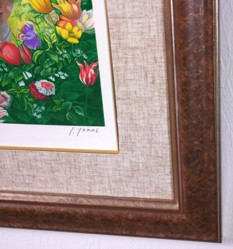 柳井伊都岐【まなざし】lithograph限定300 柳井伊都岐 「まなざし」 リトグラフ | アンティーク家具と喫茶