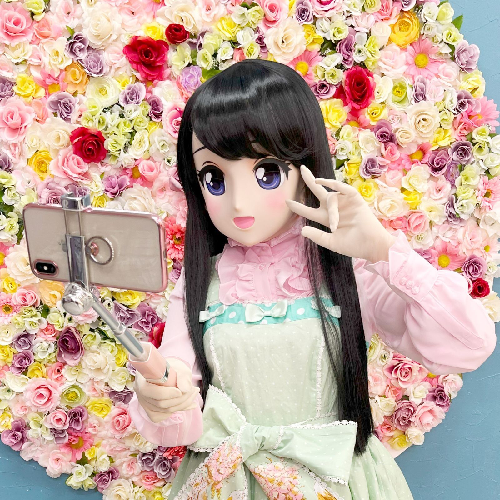 KAWAII-127 コスプレ アニメマスク 仮装 着ぐるみ むにむに