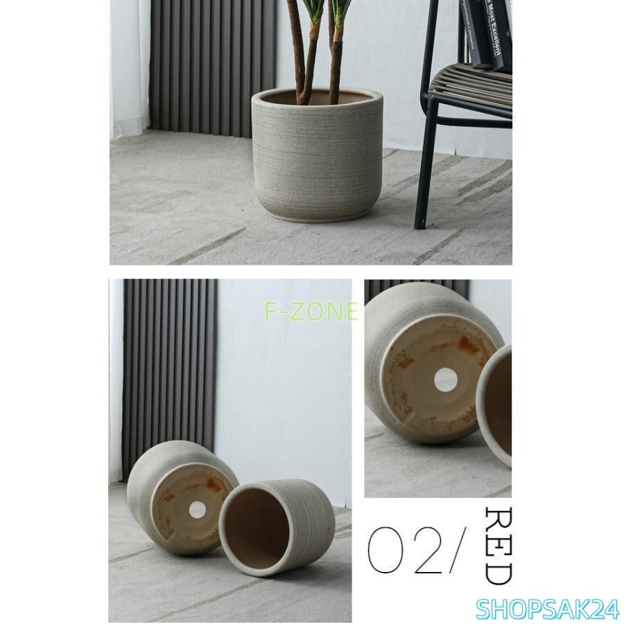 陶器製 鉢植え プランター 陶器鉢 底穴付き 通気性 北欧 シンプル 植物用 インテリア 波紋 研磨感 リビングの装飾 おしゃれ 室内 園芸 小物収納 客間の盆栽 鉢植え プランター シンプル 陶器製底穴付き 多肉植物用 サボテン鉢