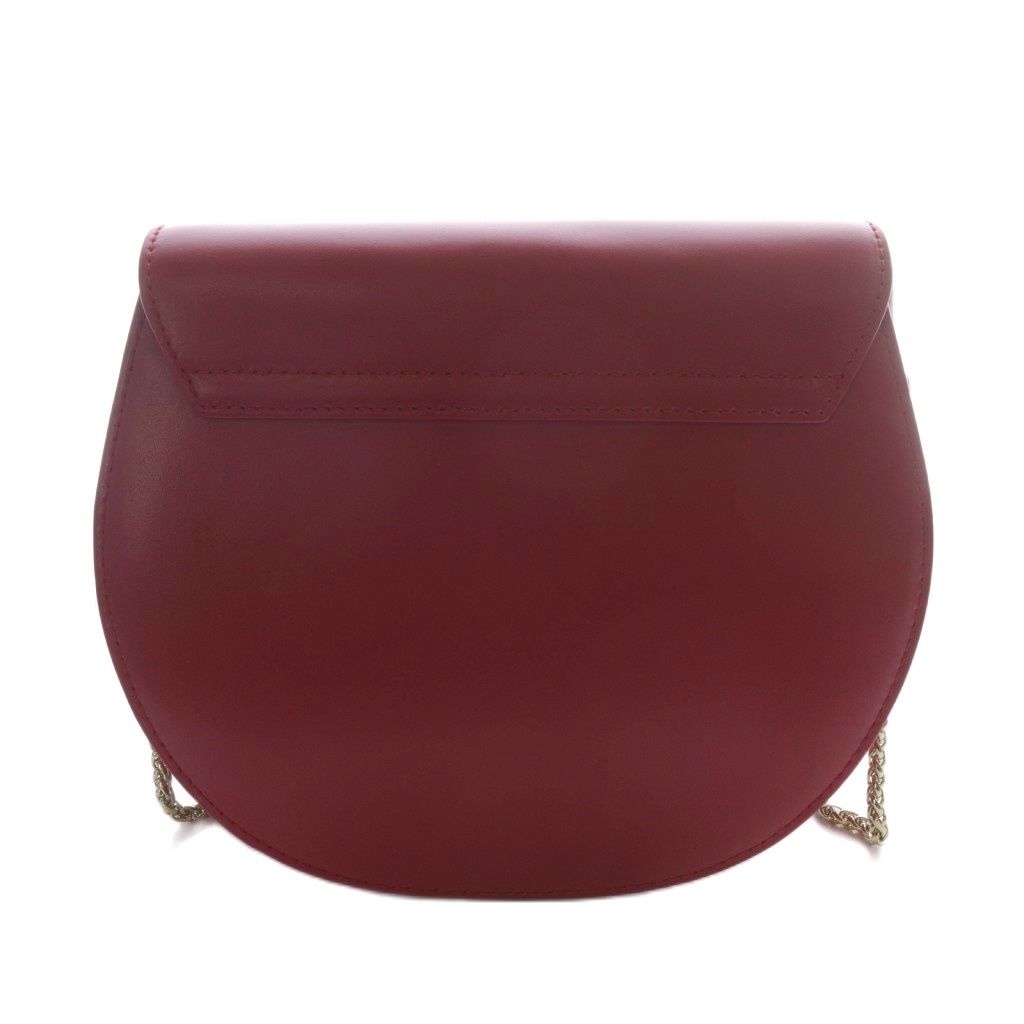 フルラ FURLA メトロポリス ミニ クロスボディ ラウンド チェーン ショルダーバッグ ロゴ 赤