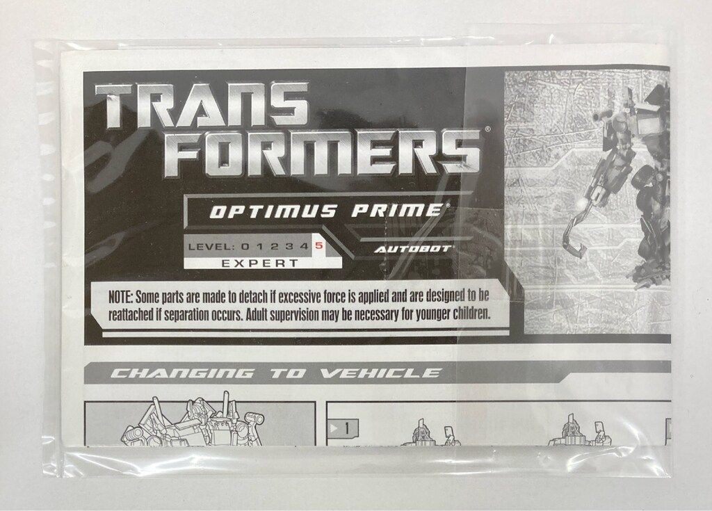 HASBRO HUNT FOR THE DECEPTICONS OPTIMUS PRIME /SNAP OUT BATTLE