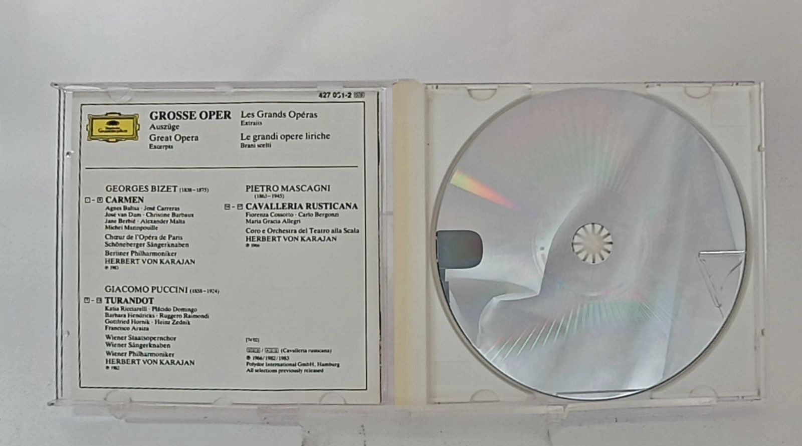 輸入盤CD☆カラヤン/Karajan□ great opera garmen turandot