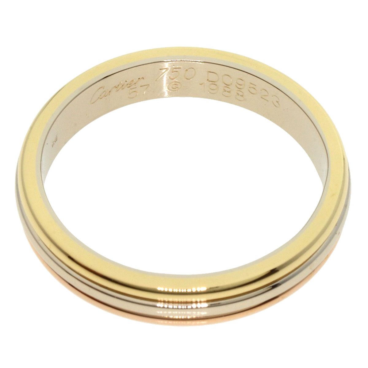 CARTIER カルティエ スリーカラー #57 リング・指輪 K18YG K18PG K18WG  